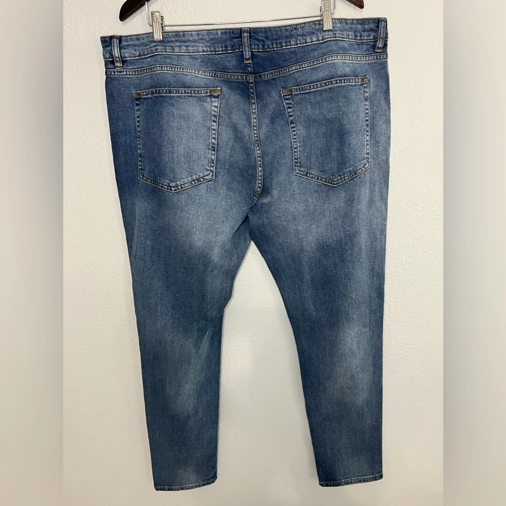 SPRAY-ON PREMIUM FIT JEANS -BLUE Size UK 44 EU 111cm.
